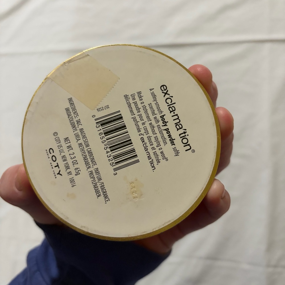 Vintage ex'cla.ma'tion body powder nwot - Picture 2 of 2
